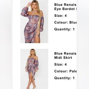 Prettylittlething skirt set